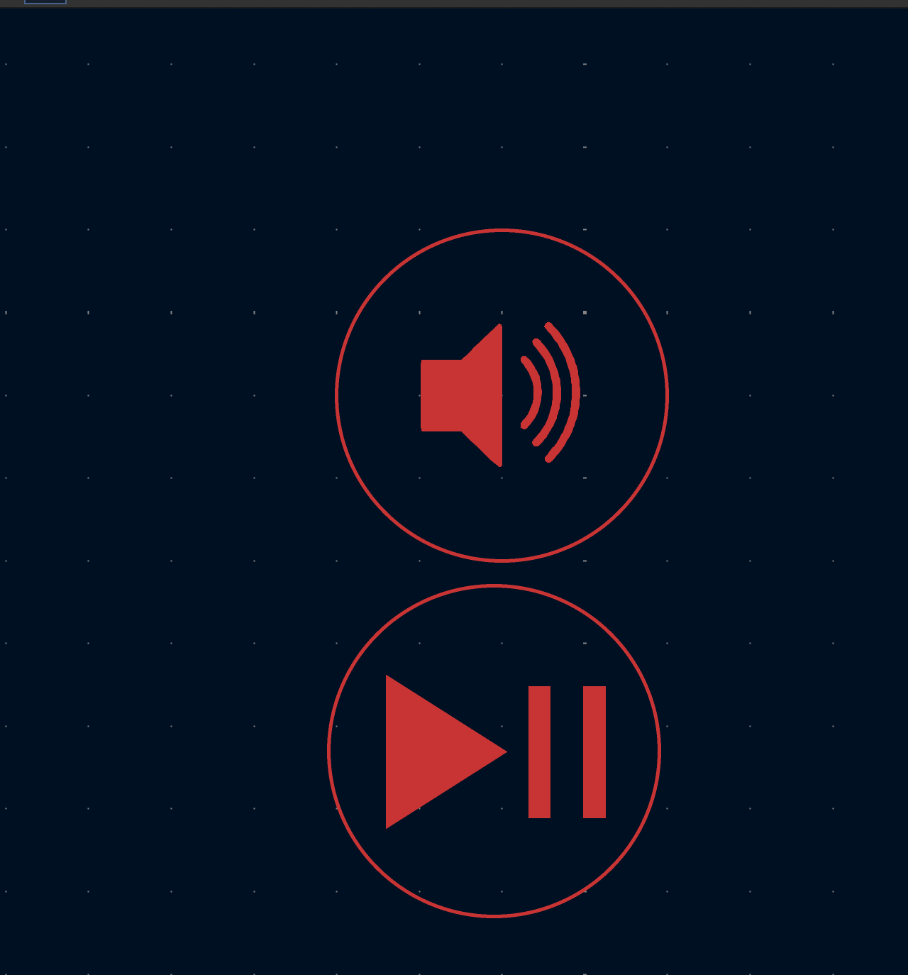 PCB renders of play and volume pads